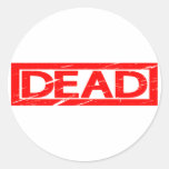 Dead Stamp Classic Round Sticker