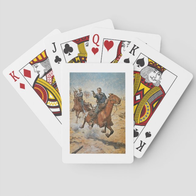 Dead Sure: a U.S. Cavalry trooper in the 1870s (co Poker Cards (Back)