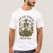 Dead Tired Skeleton Yoga Meditating