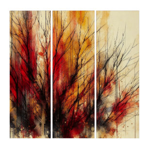  Dead Tree 1 - Watercolor Triptych