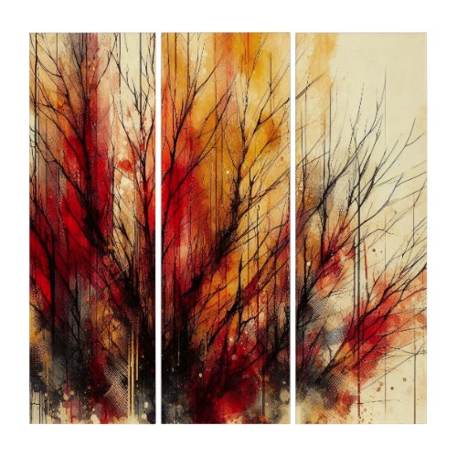  Dead Tree 1 _ Watercolor Triptych