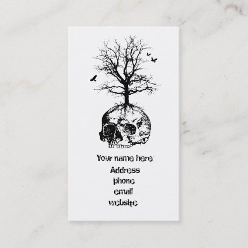 Dead tree business card
