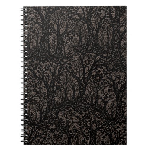 Dead Tree Forest Lace Spiral Notebook