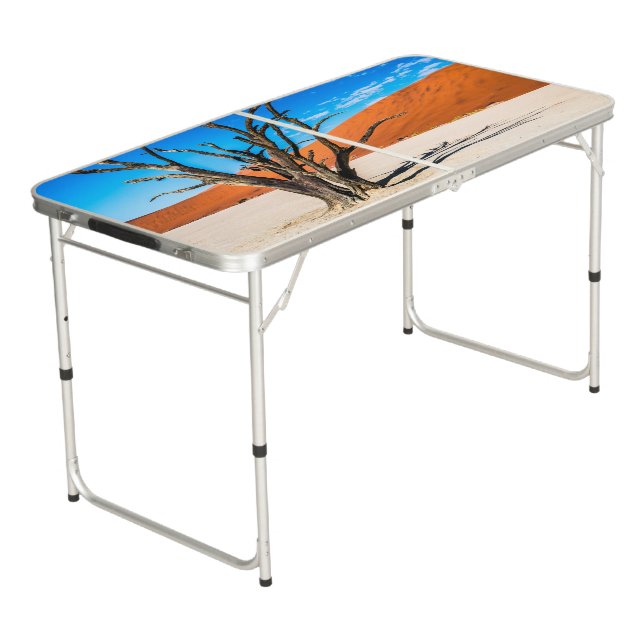 Dead tree in Deadvlei, Namibia Beer Pong Table (Angled)