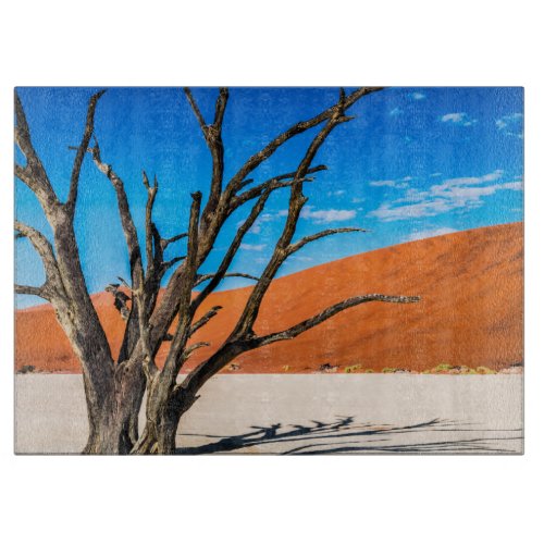 Dead tree in Deadvlei Namibia Cutting Board