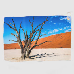 Dead tree in Deadvlei, Namibia Golf Towel