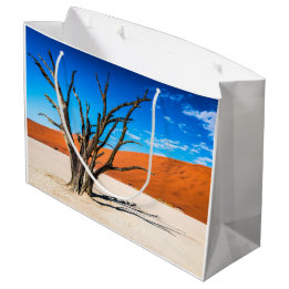 Dead tree in Deadvlei, Namibia Large Gift Bag