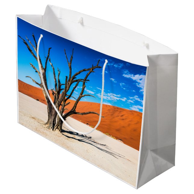 Dead tree in Deadvlei, Namibia Large Gift Bag (Back Angled)