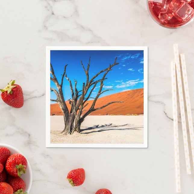 Dead tree in Deadvlei, Namibia Napkins (Insitu)