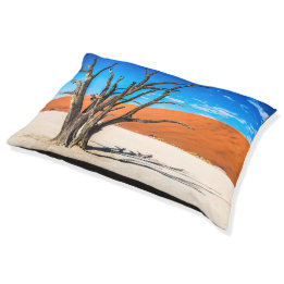Dead tree in Deadvlei, Namibia Pet Bed
