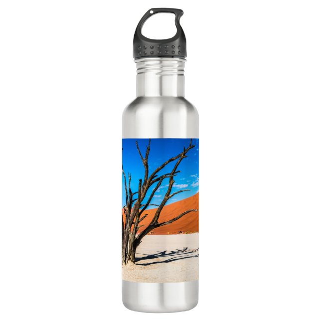 Dead tree in Deadvlei, Namibia Stainless Steel Water Bottle (Front)