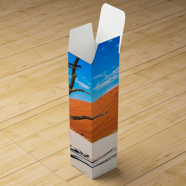 Dead tree in Deadvlei, Namibia Wine Box (Opened)