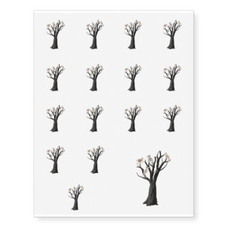 Dead tree temporary tattoos
