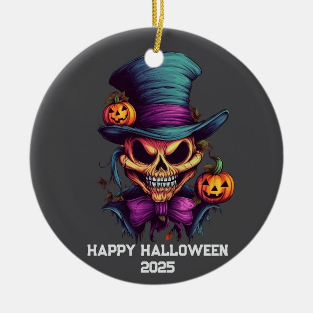 Dead Zombie Tall Hat Ornament (Front)