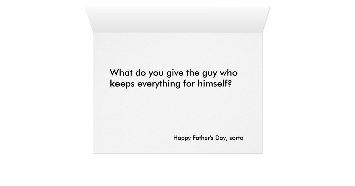 Deadbeat Dad Father's Day Card | Zazzle