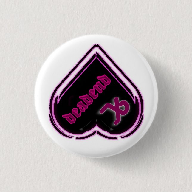 deadend-tilt pinback button (Front)