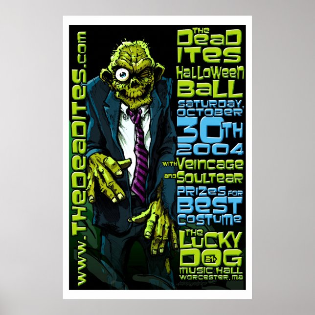 Deadites Halloween Ball Poster (Front)