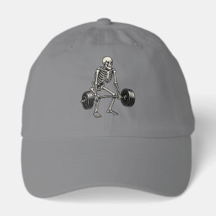 Deadlift Bodybuilding Skeleton - Lifting Gym Humor Hat