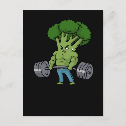 Deadlift Broccoli Gym Fitness Gift Bodybuilding Postcard