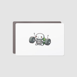 Deadlift Cute Turtle Classic T-Shirt Car Magnet