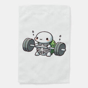 Deadlift Cute Turtle Classic T-Shirt Garden Flag