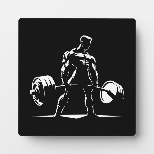 Deadlift - Motivational Gym, Workout Fitness Anime Plaque (Front)
