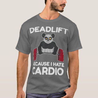 Deadlift Panda Gift for Bodybuilding Distressed T-Shirt