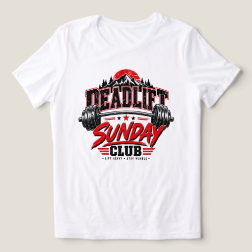 Deadlift Sunday Club Vintage Powerlifting Badge Tri-Blend Shirt