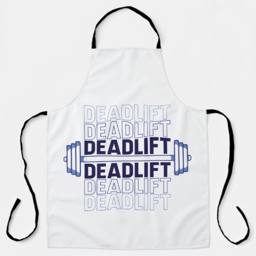 Deadlift weightlifting design apron