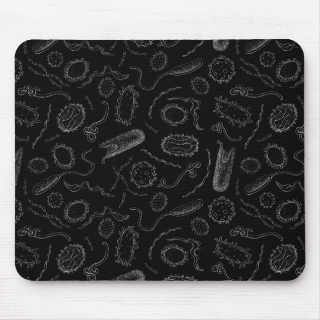Deadly Diseases Pattern Mouse Pad (Front)