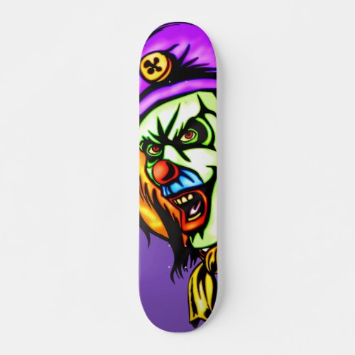 Deadly Evil Clown Skateboard