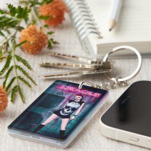 Deadly Gothic Girl Keychain