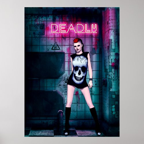 Deadly Gothic Girl Poster