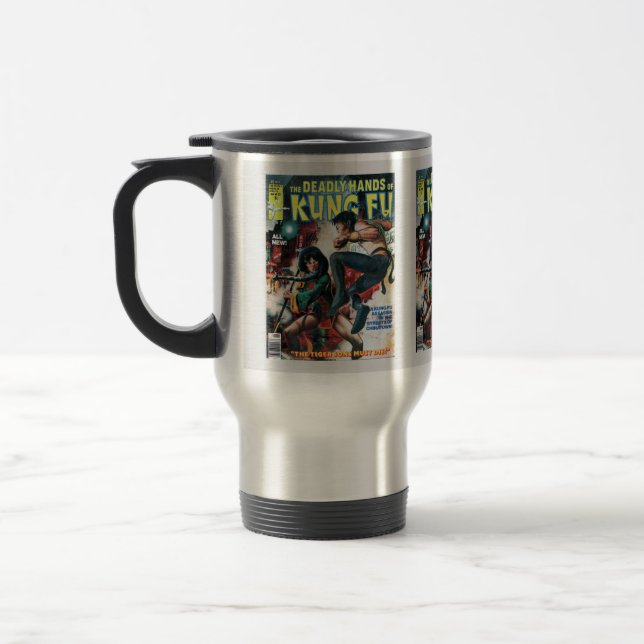 Deadly Hands 19 Travel Mug (Left)