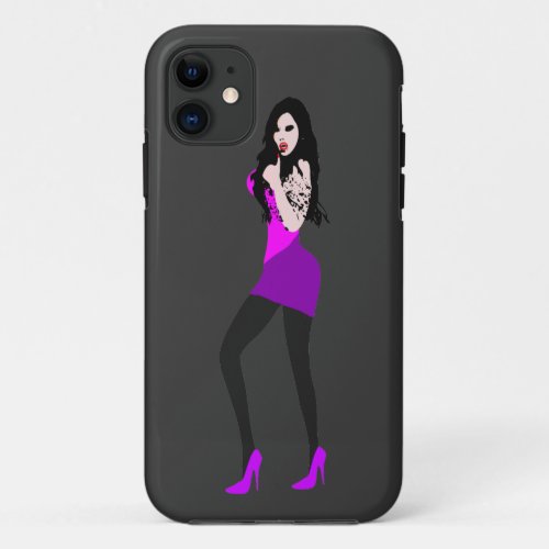 Deadly Hot Vampire Girl iPhone 5 Case iPhone 11 Case