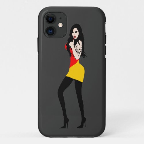 Deadly Hot Vampire Girl iPhone 5 Case iPhone 11 Case