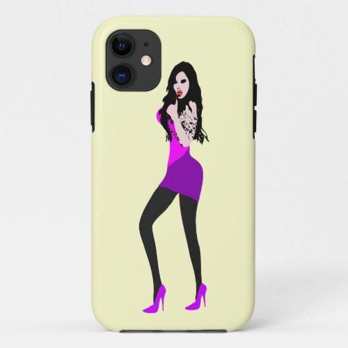 Deadly Hot Vampire Girl iPhone 5 Case iPhone 11 Case
