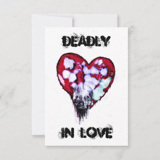 Deadly in love thank you card