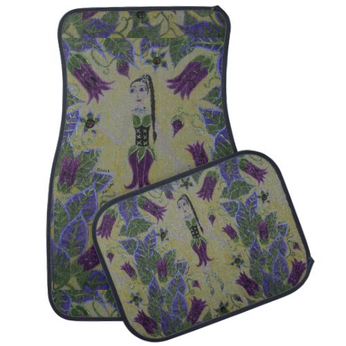 Deadly Nightshade Faerie Pretty Poisons 1 Car Floor Mat