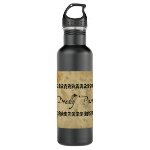 Deadly Poison Label design Water Bottle