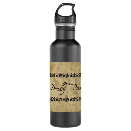 Deadly Poison Label design Water Bottle