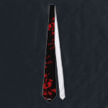 Deadman Blood Splatter Tie<br><div class="desc">ODM logo at bottom, blood splotches on black</div>