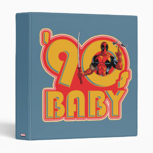 Deadpool   90's Baby 3 Ring Binder