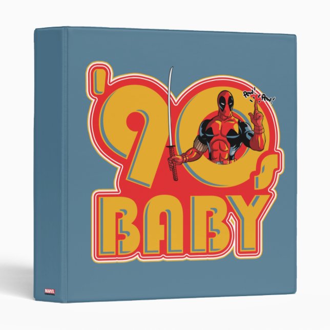 Deadpool | 90's Baby 3 Ring Binder (Front/Spine)