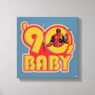 Deadpool   90's Baby Canvas Print