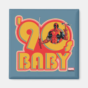 Deadpool   90's Baby Magnet