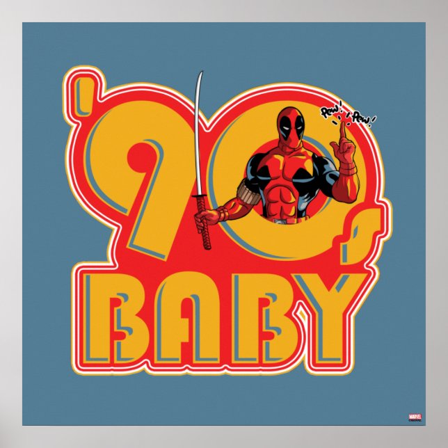 Deadpool | 90's Baby Poster (Front)