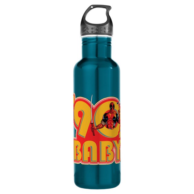 Deadpool | 90's Baby Stainless Steel Water Bottle (Front)