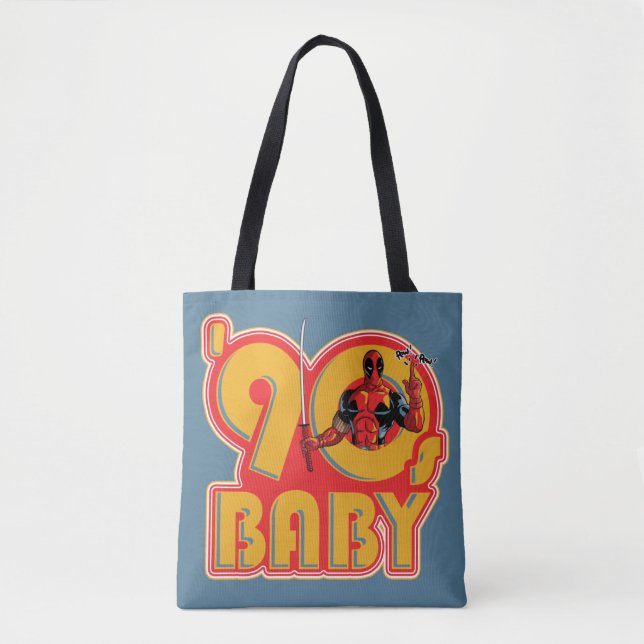 Deadpool | 90's Baby Tote Bag (Front)