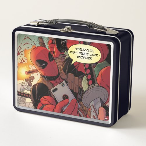 Deadpool Action Selfie Adult Lunchbox